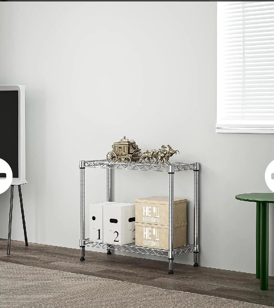 Chrome Wire Shelving Unit - photo 2