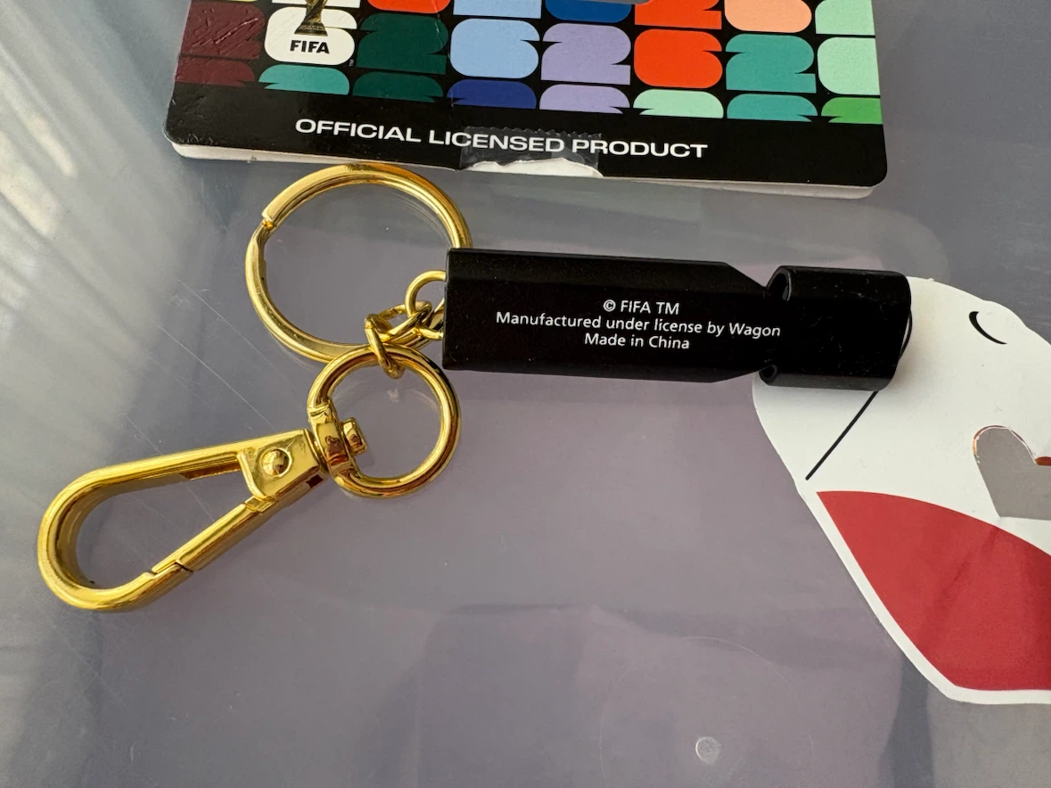 FIFA World Cup Trophy Whistle Keychain