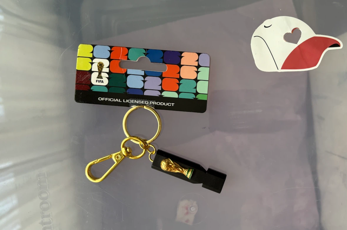 FIFA World Cup Trophy Whistle Keychain - photo 3