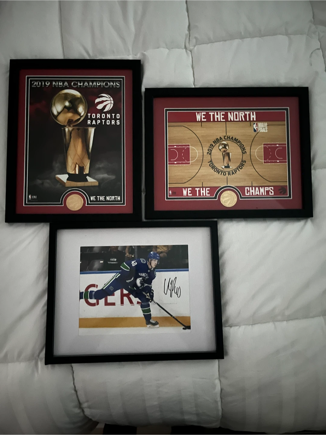 2019 Toronto Raptors NBA Championship Framed Memorabilia Lot
