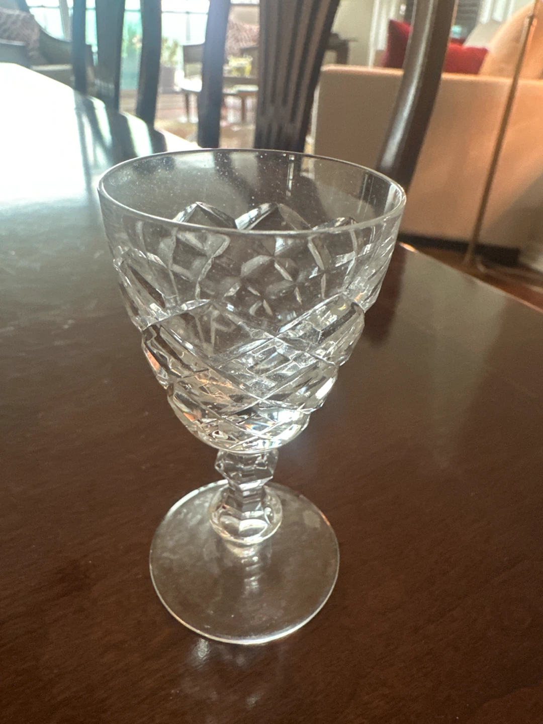 English crystal large and small liqueur glasses - photo 2