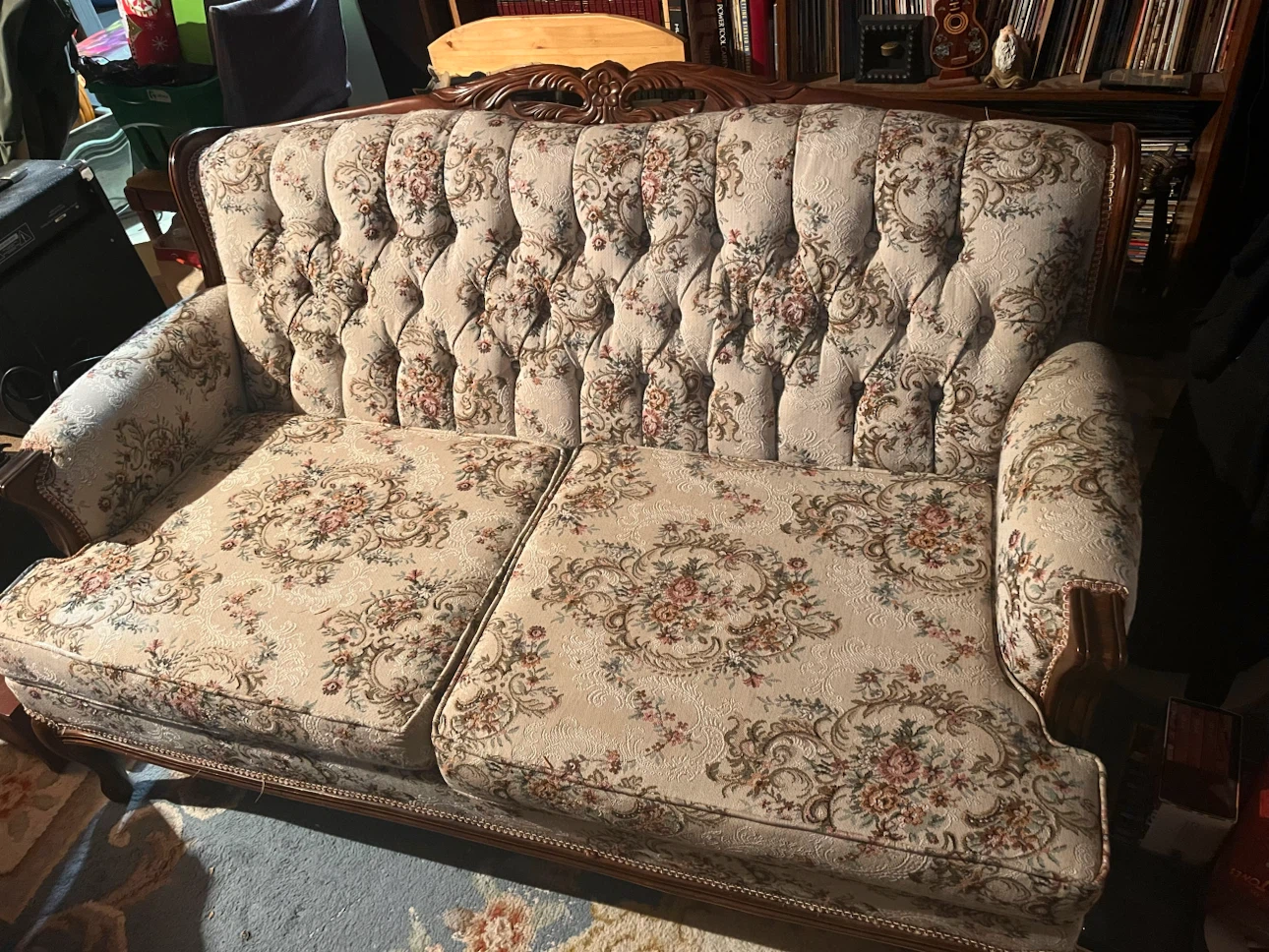 2 Victorian style loveseats
