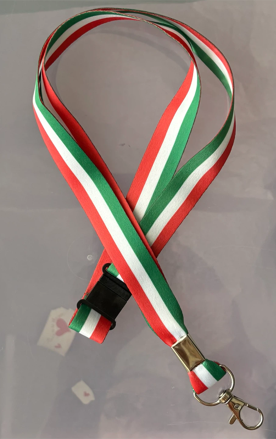 Italian Flag Lanyard