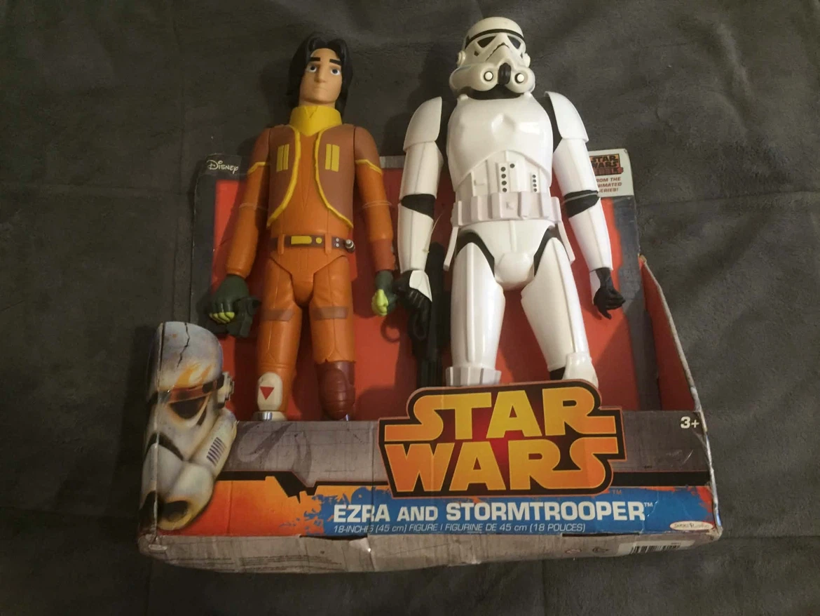 Star Wars Ezra and Stormtrooper Action Figures