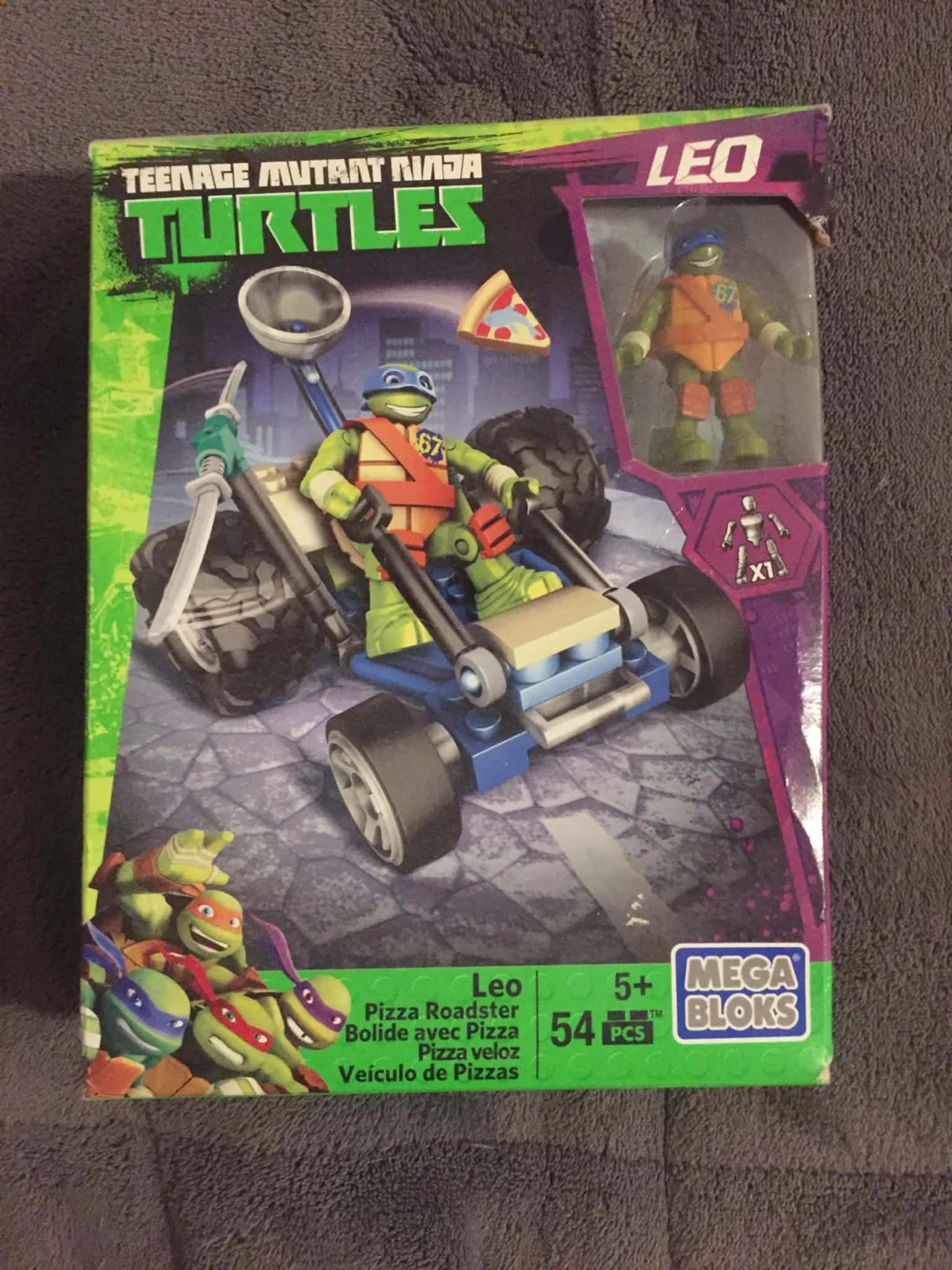 Teenage Mutant Ninja Turtles Leo Pizza Roadster Mega Bloks - photo 2