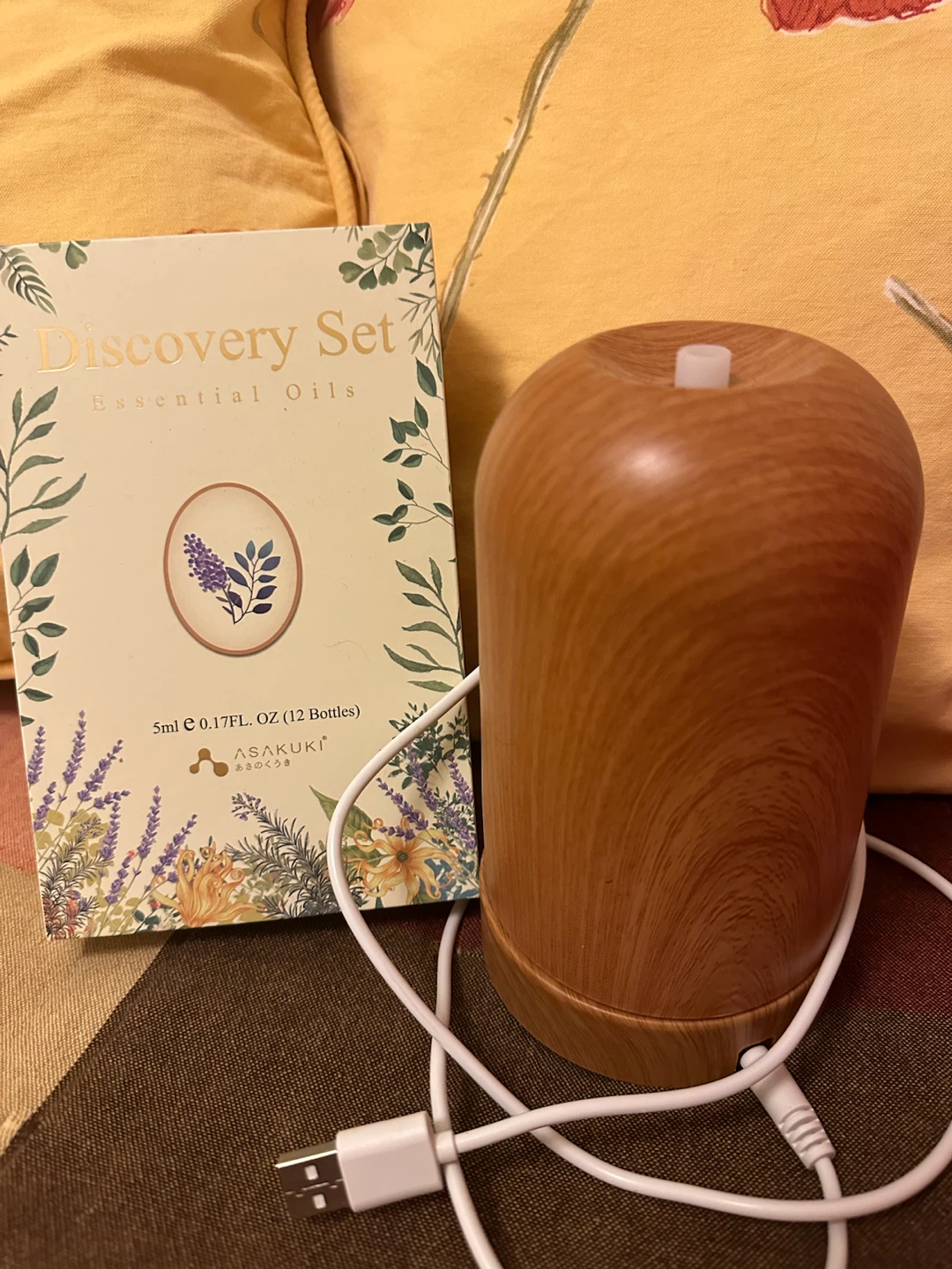 ASAKUKI Essential Oils Discovery Set with Diffuser