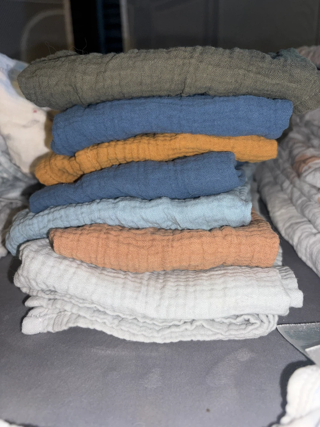 Carrés de mousseline douces pour bébé