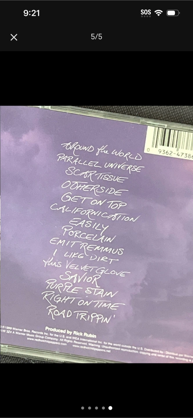 Red Hot Chili Peppers Californication CD - photo 5
