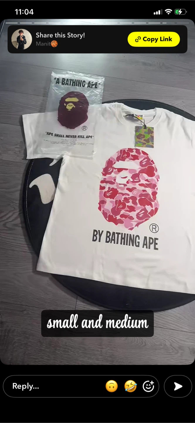 A Bathing Ape T-Shirt - White, Blue Camo - photo 5