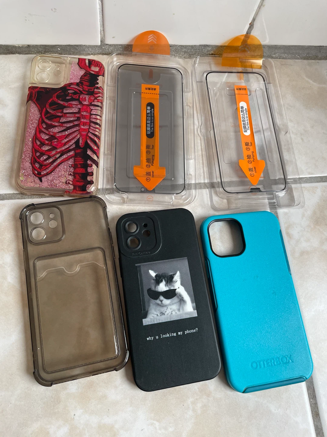IPhone 12 Cases & Tempered Glass Lot