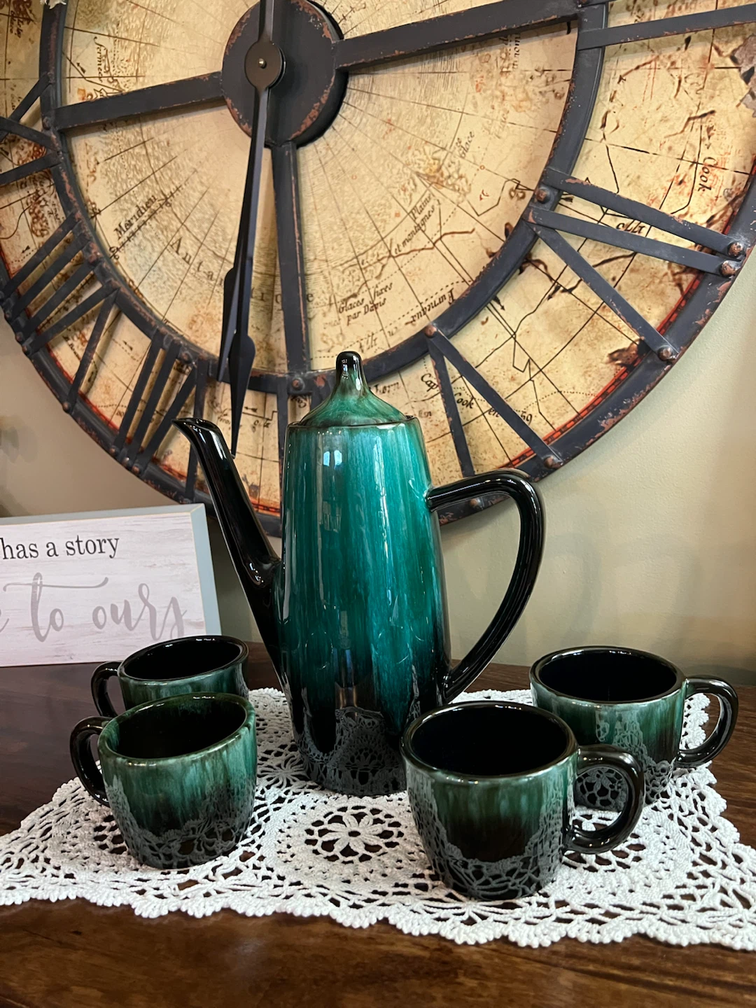 Vintage Blue Mountain Pottery (BMP) Coffee Set