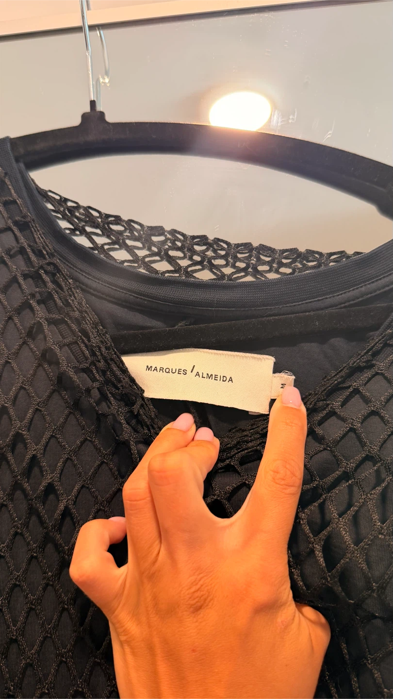 Marques Almeida Black Mesh Maxi Dress - photo 3