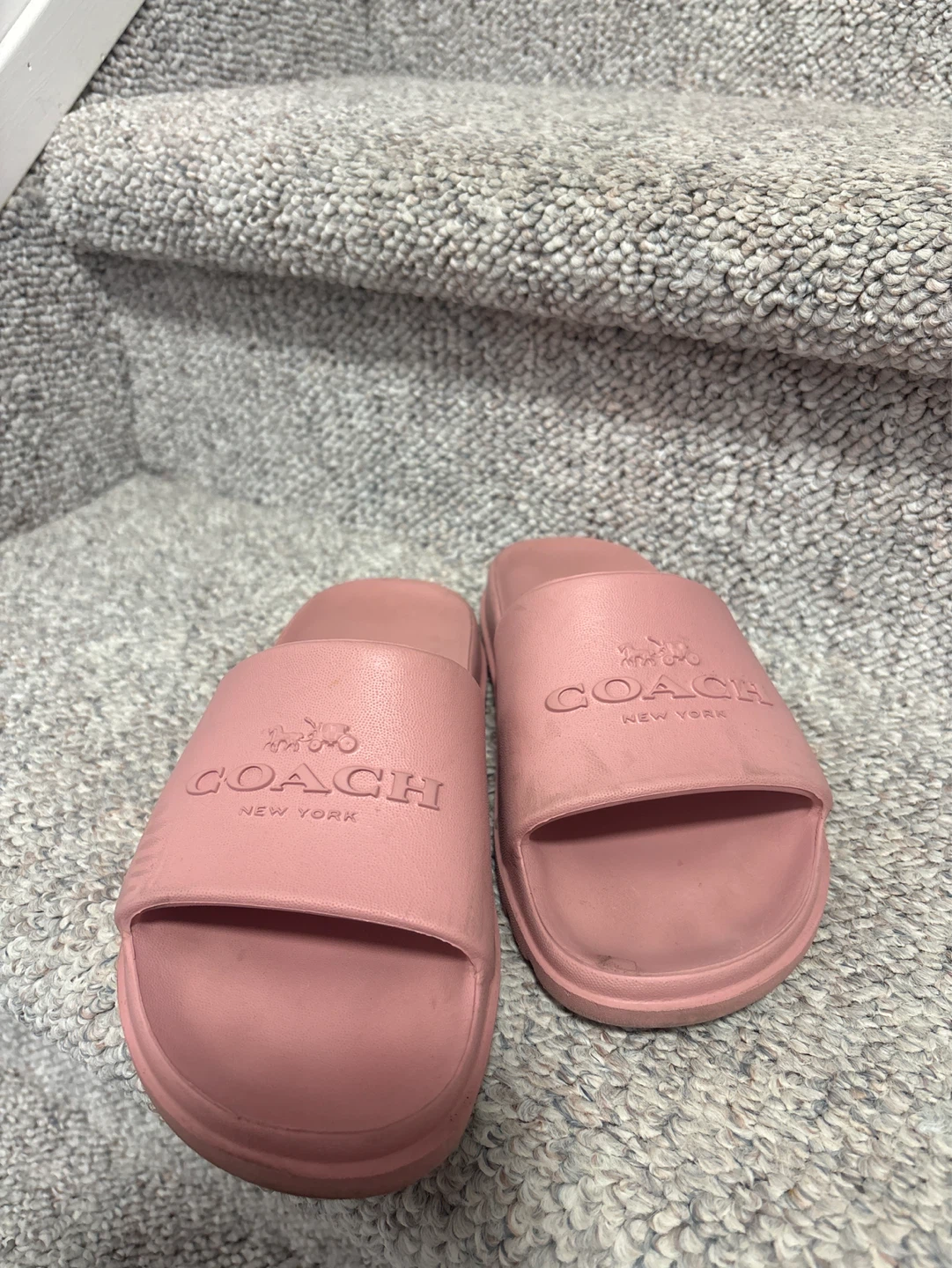 Coach New York Pink Slide Sandals