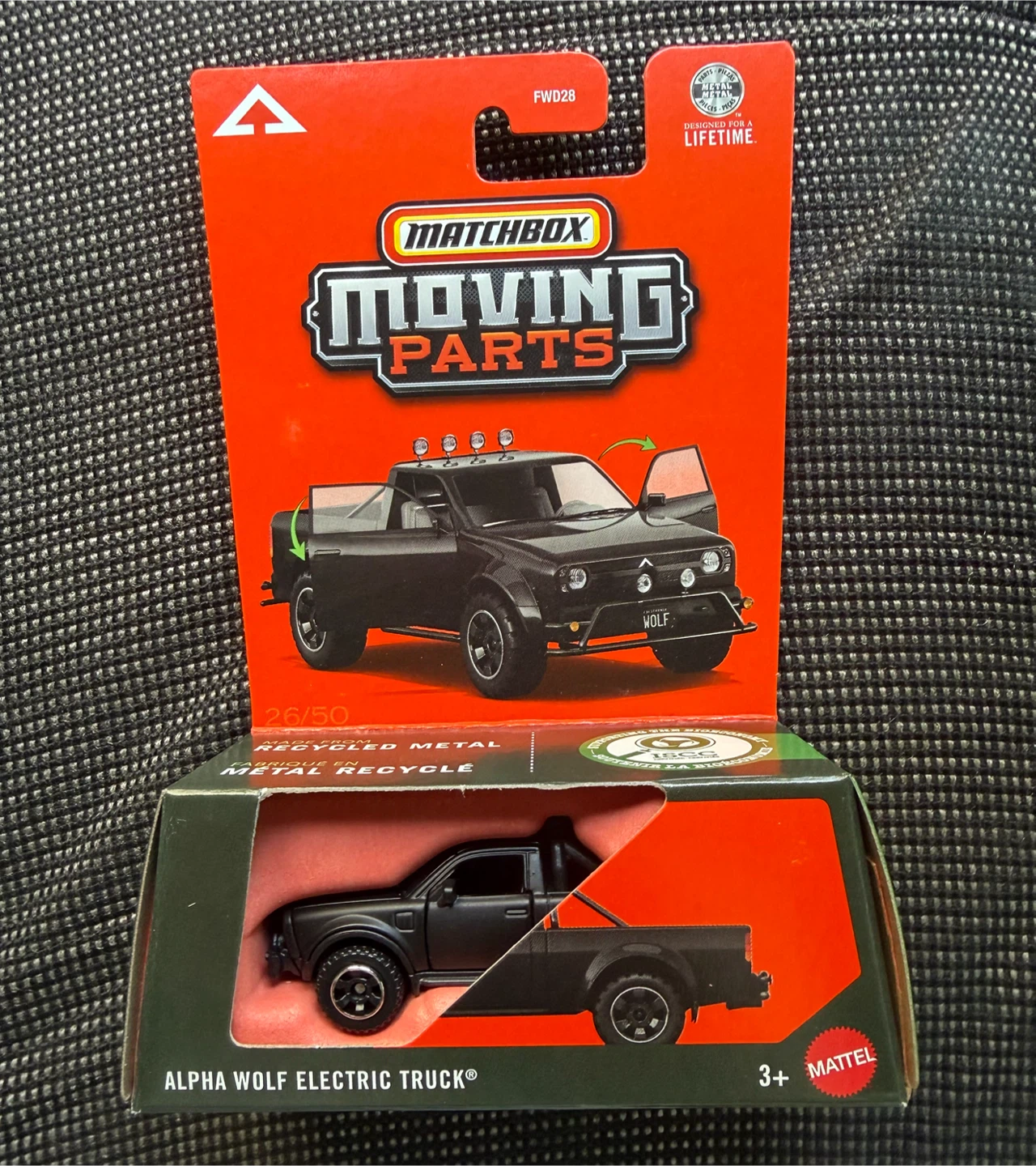 Matchbox Moving Parts Alpha Wolf Electric Truck