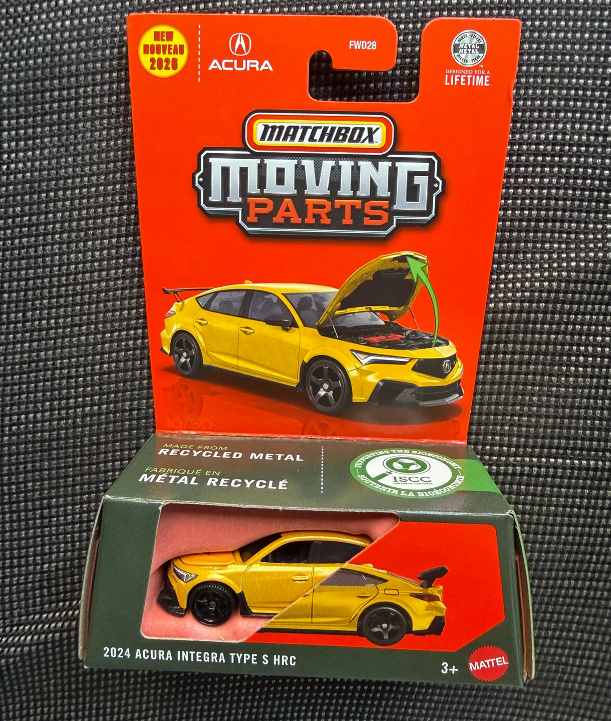 Matchbox Moving Parts 2024 Acura Integra Type S HRC Diecast Car