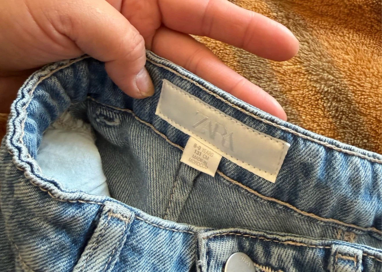 Zara Denim Ruffle Skirt - 8-9 Years - photo 2