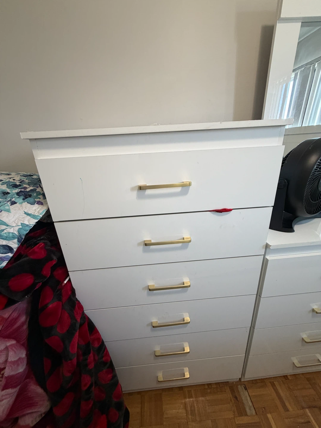 White Queen Bed Frame with Storage Drawers 4 set - photo 3