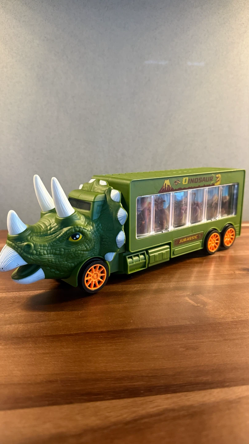 Dinosaur Transport Truck Toy with Lights