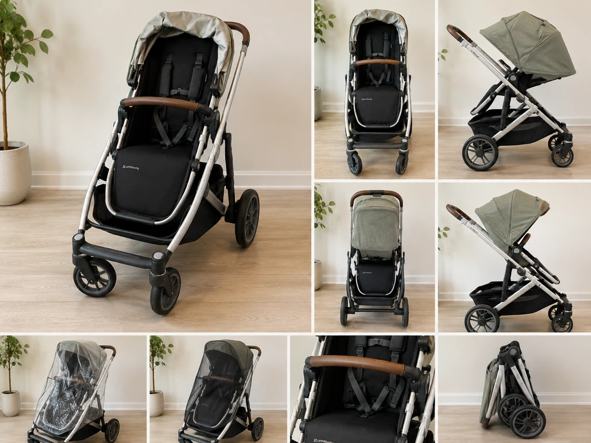 UPPAbaby CRUZ V2 Stroller + Rain Cover & bug Net