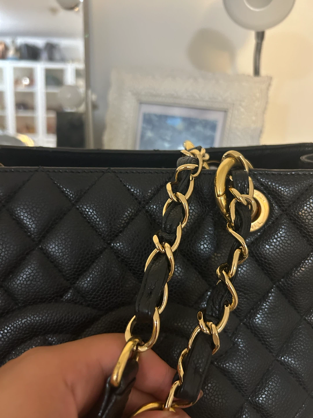 Chanel Black GST Leather Tote Bag - photo 3
