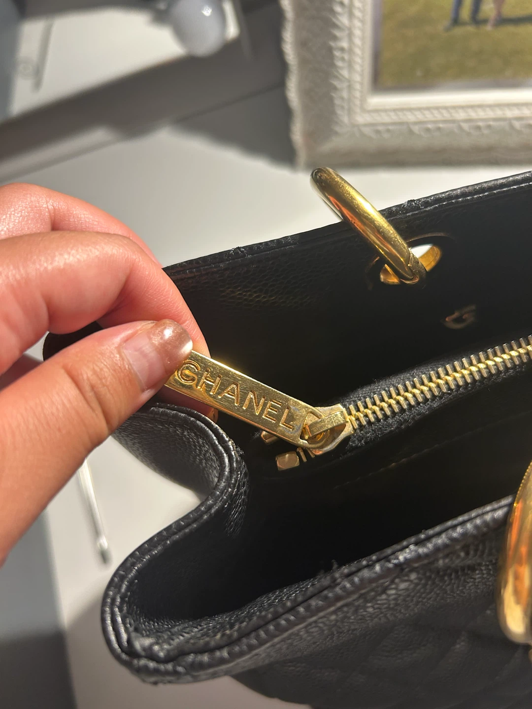 Chanel Black GST Leather Tote Bag - photo 5