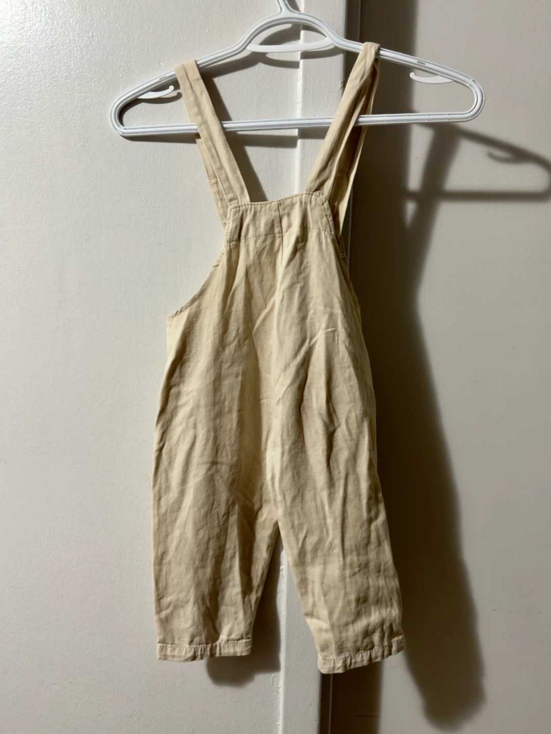 Kids' Beige Bear Overalls - photo 3