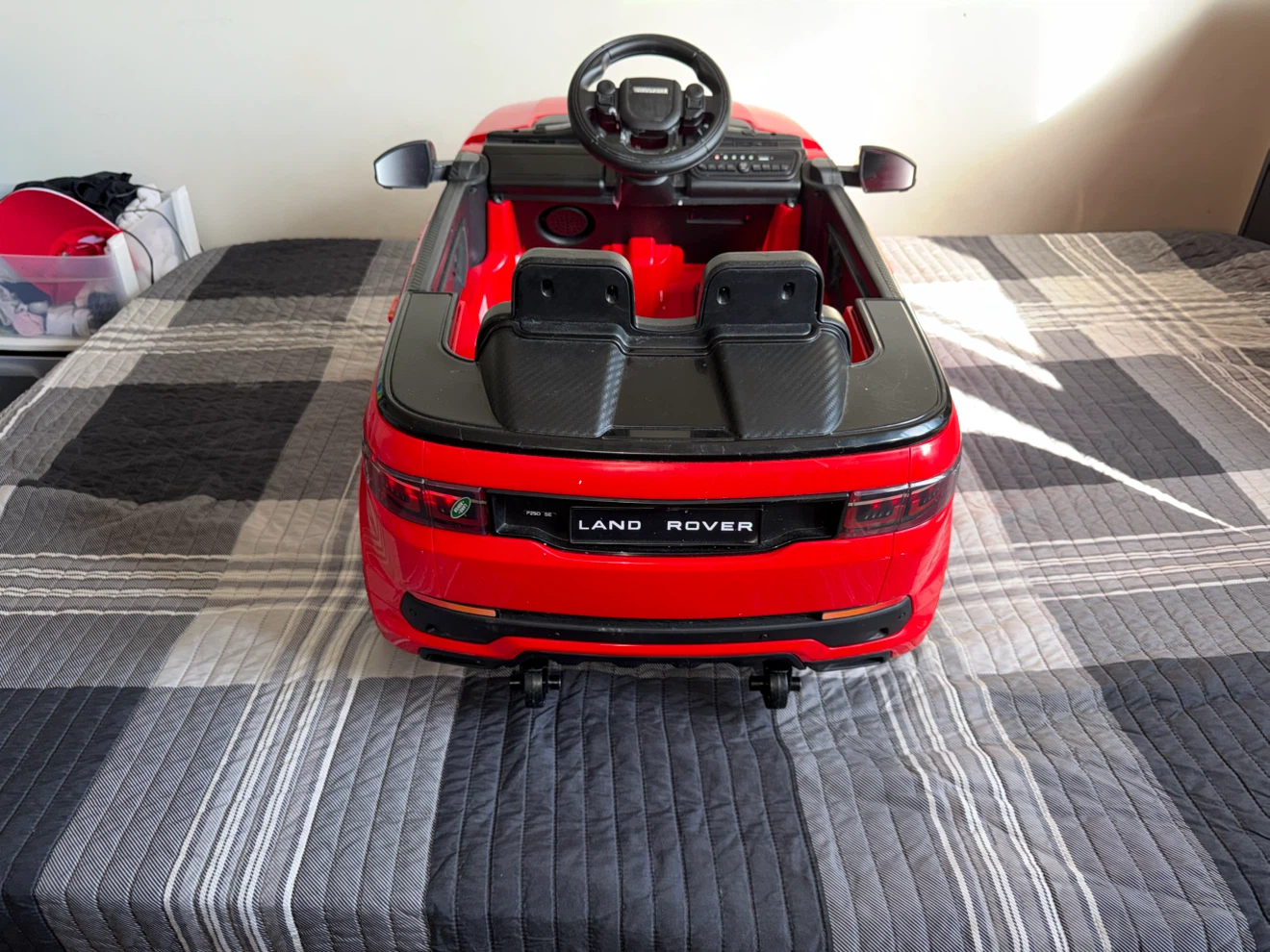Red Land Rover Ride-On Car for Kids