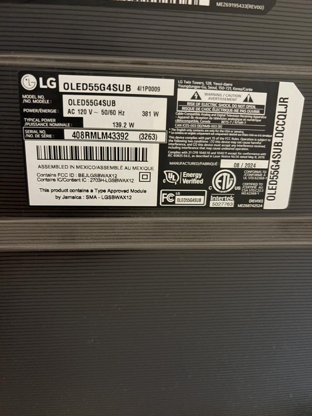 LG G4 OLED 55" OLED55G4SUB - photo 2