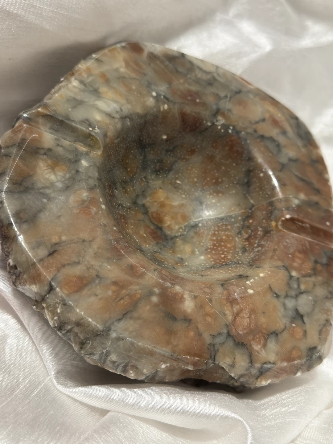 Vintage natural Stone onyx Ashtray - photo 2