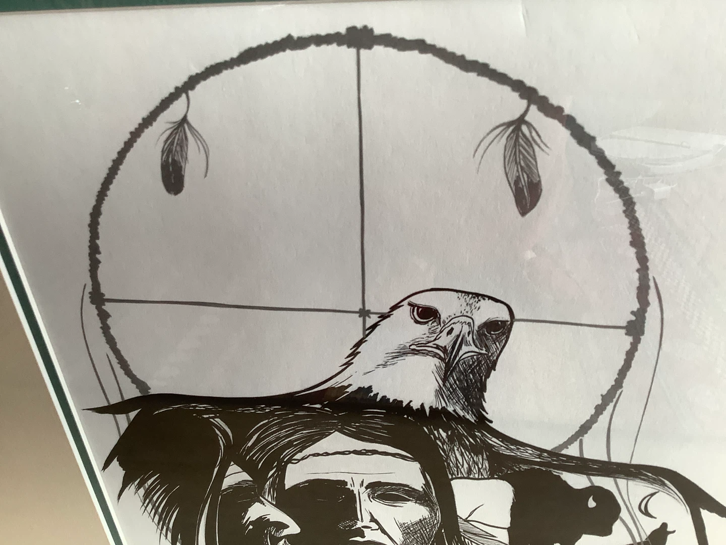 Ojibway Artist Norman Knott’s Lg Black & White Print 🐞 - photo 3
