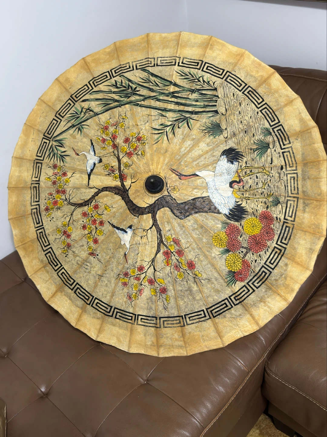 Hand-Painted Japanese Rice Paper Parasol