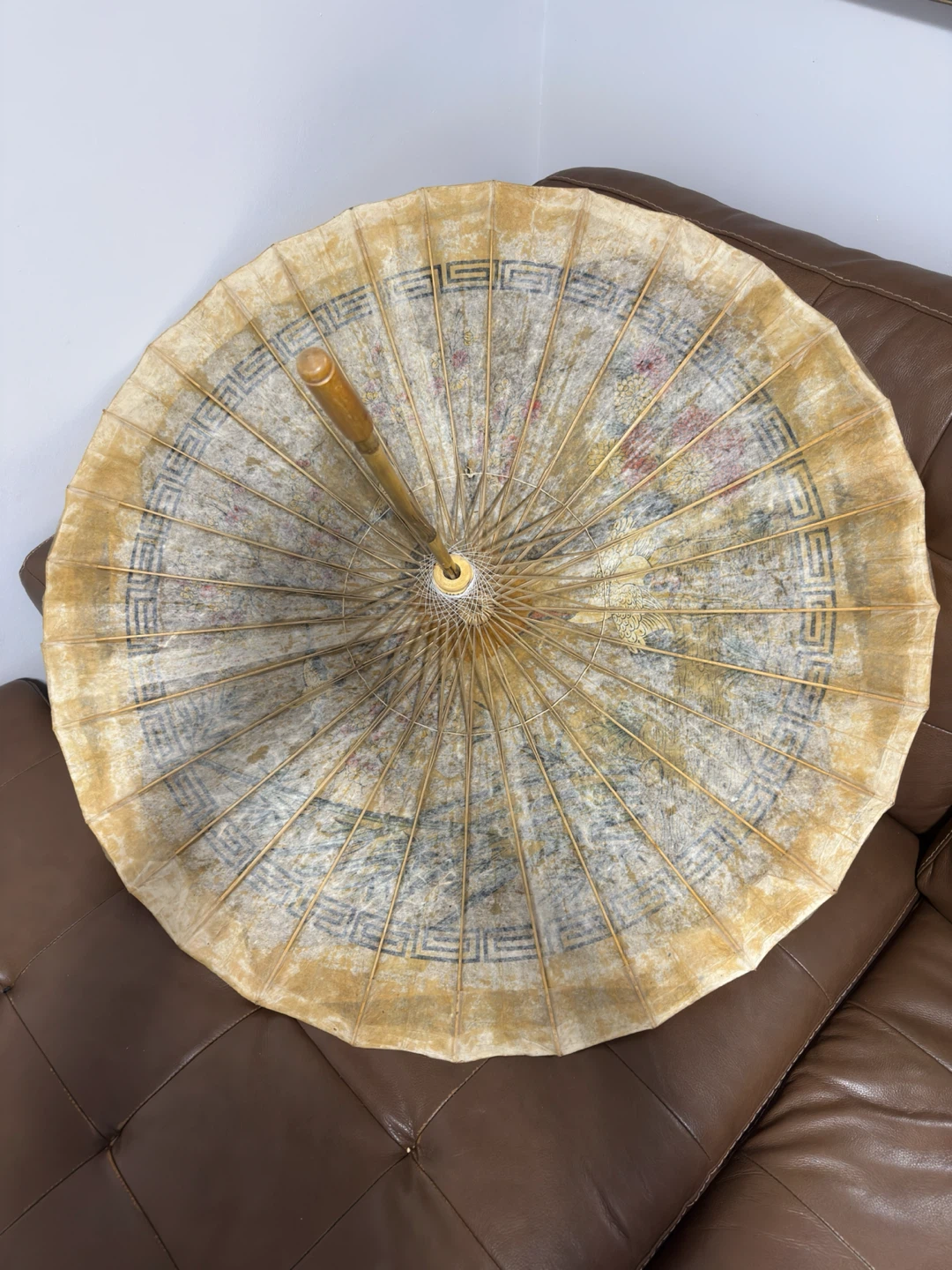 Hand-Painted Japanese Rice Paper Parasol - photo 3