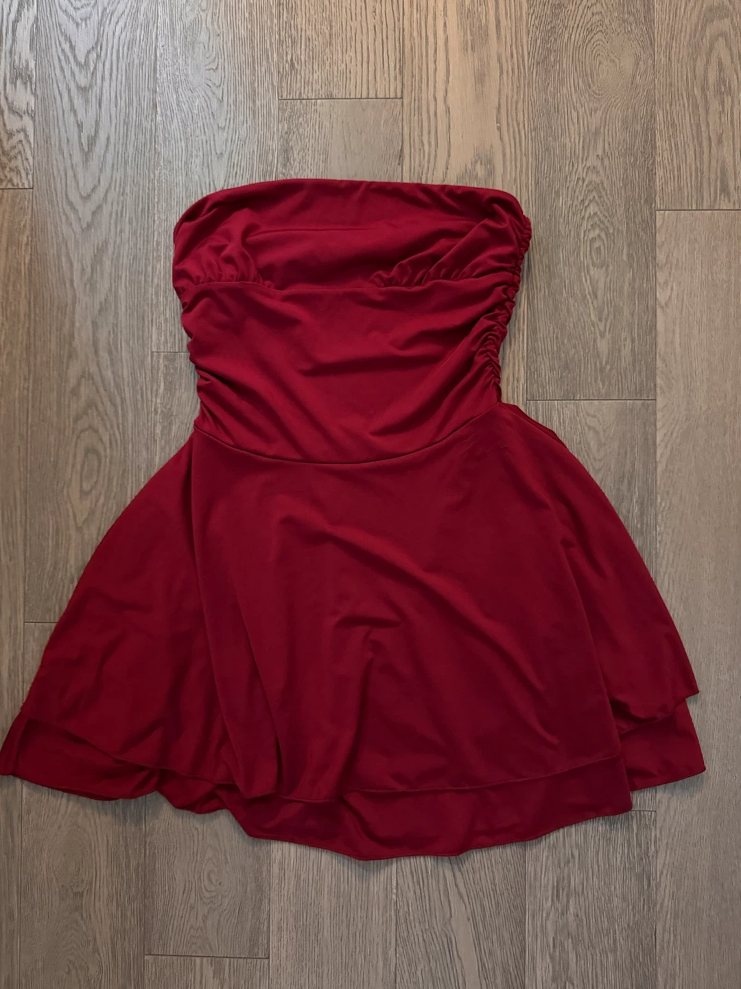 Strapless Dress - Red - Size M