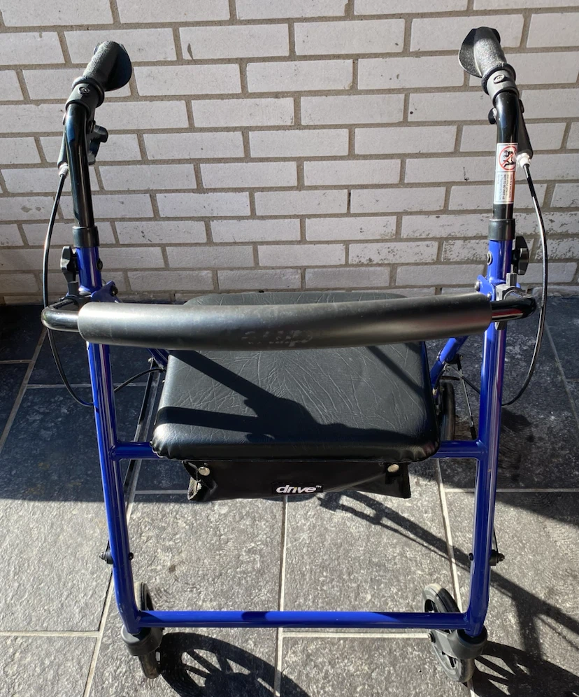 Drive Medical Blue Rollator Walker with Seat - photo 2