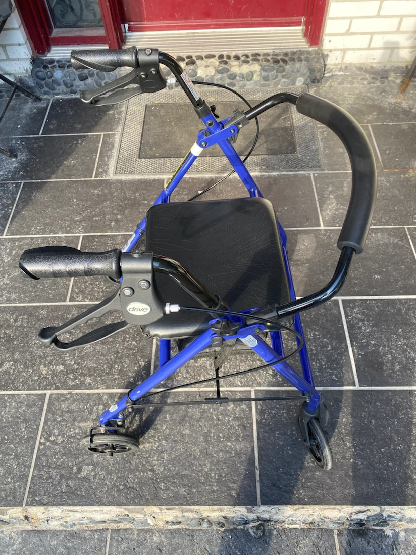Drive Medical Blue Rollator Walker with Seat - photo 3