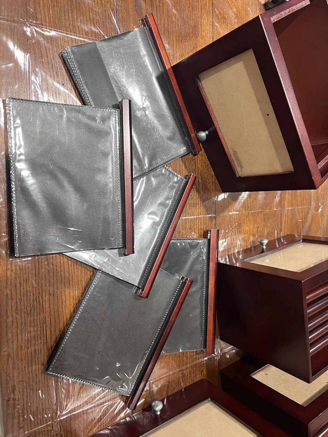 Wooden Photo Album Organizer with Drawers - photo 3
