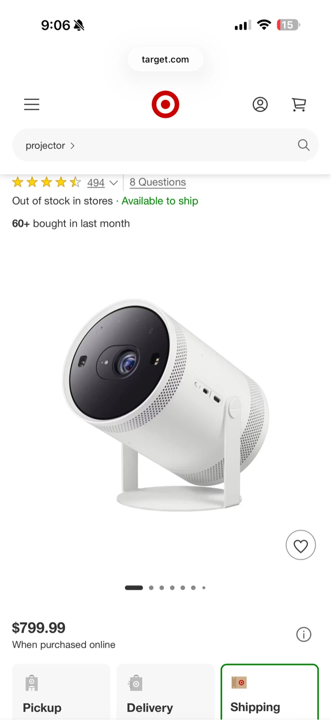 Samsung Freestyle Projector 2nd Gen 30-100” - photo 5