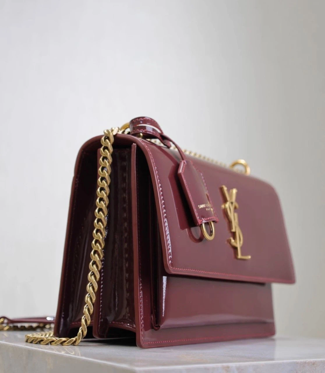 YSL SUNSET red shoulder bag - photo 3