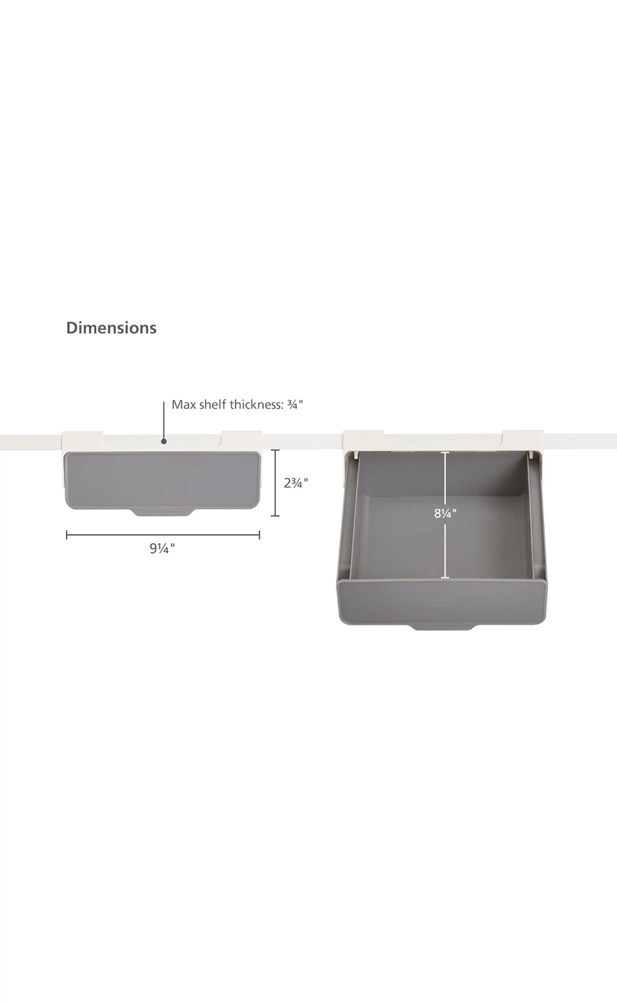 Under Shelf Drawer Kitchen Cabinet Storage Organizer