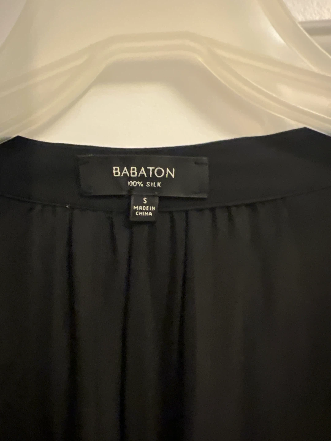 Babaton 100% Silk Mini Dress - Black - photo 3