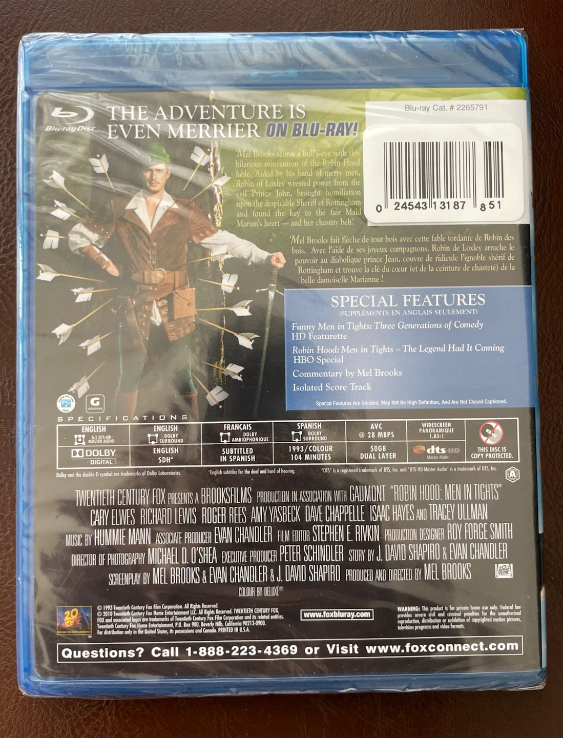 Robin Hood Men In Tights Blu Ray *Sealed - photo 2