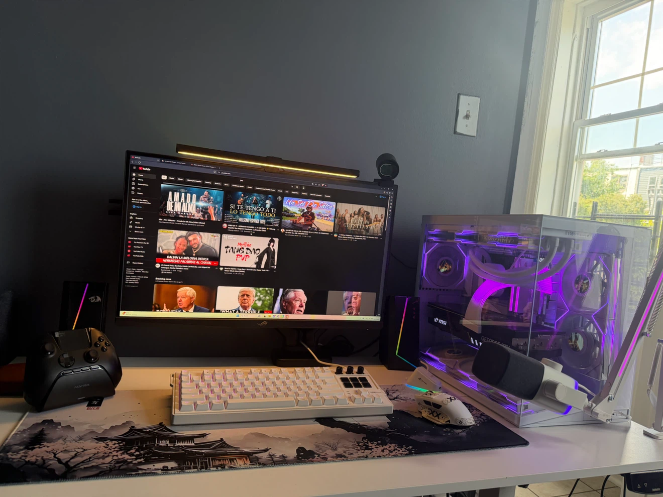 Gaming PC Bundle with Monitor, Keyboard, Mouse, and Controller