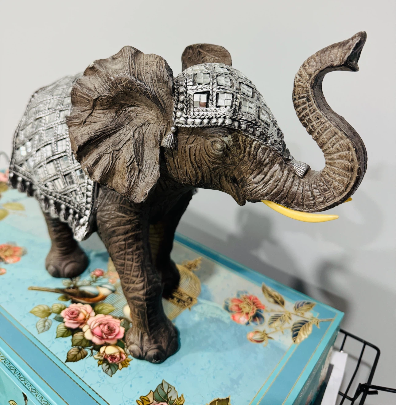 Decorative Elephant Figurine with Embellishments - photo 4