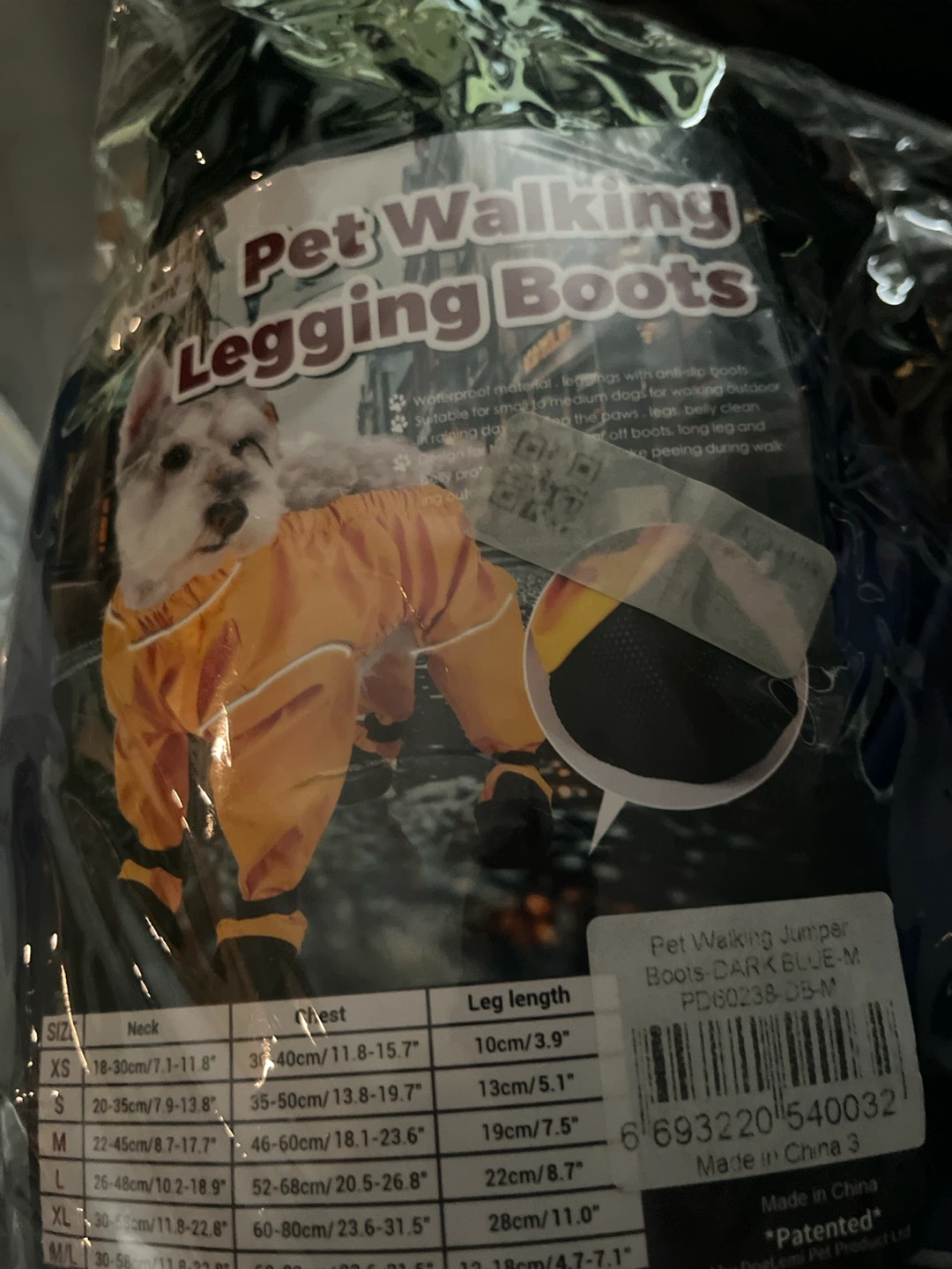 Pet Walking Jumper Boots - Dark Blue - Medium