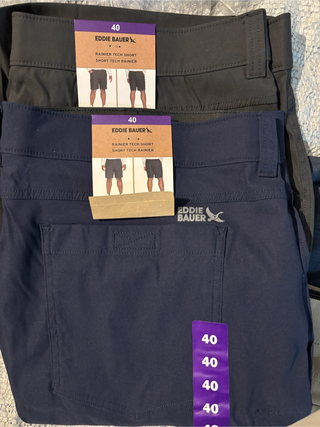 Eddie Bauer Rainier Tech Shorts - Size 40