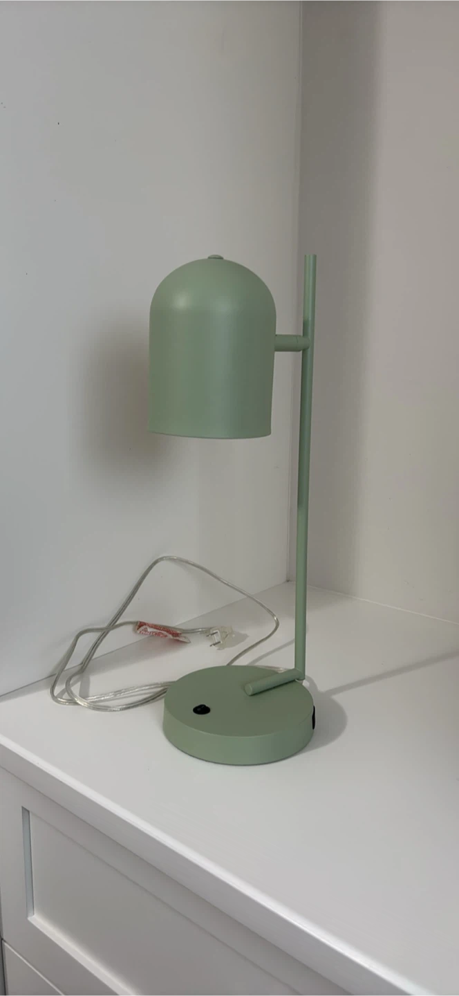 Green Desk Lamp with USB Port
