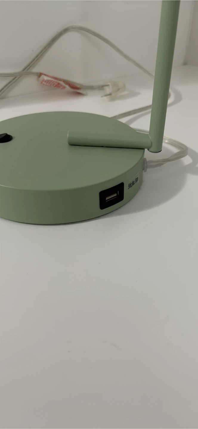 Green Desk Lamp with USB Port - photo 2