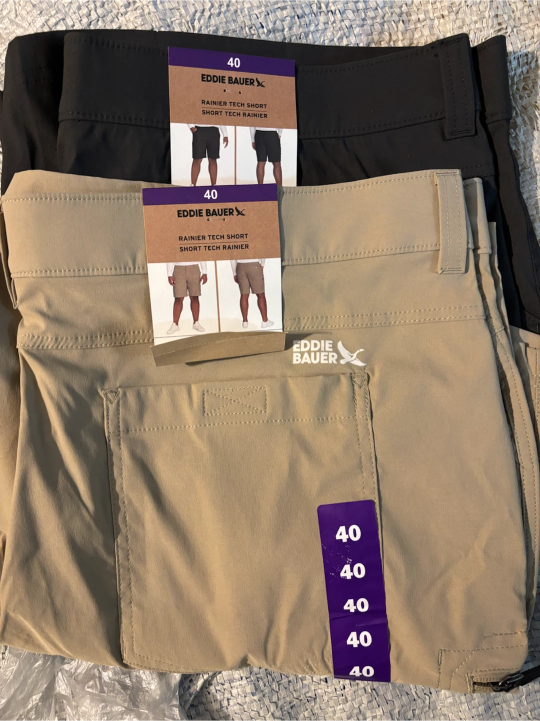 Eddie Bauer Rainier Tech Shorts - Size 40