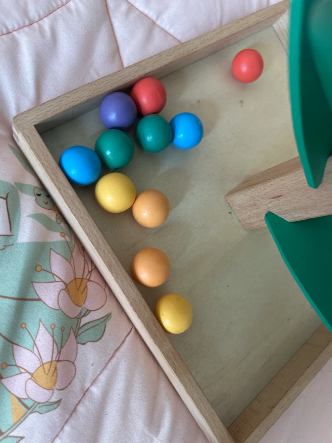 Wooden Rainbow Marble Run musical Toy - photo 3