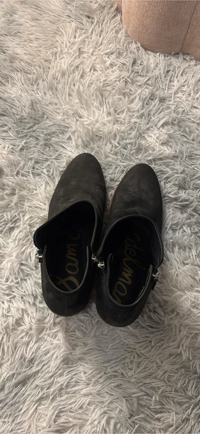 Sam Edelman Black Suede Ankle Boots - photo 2